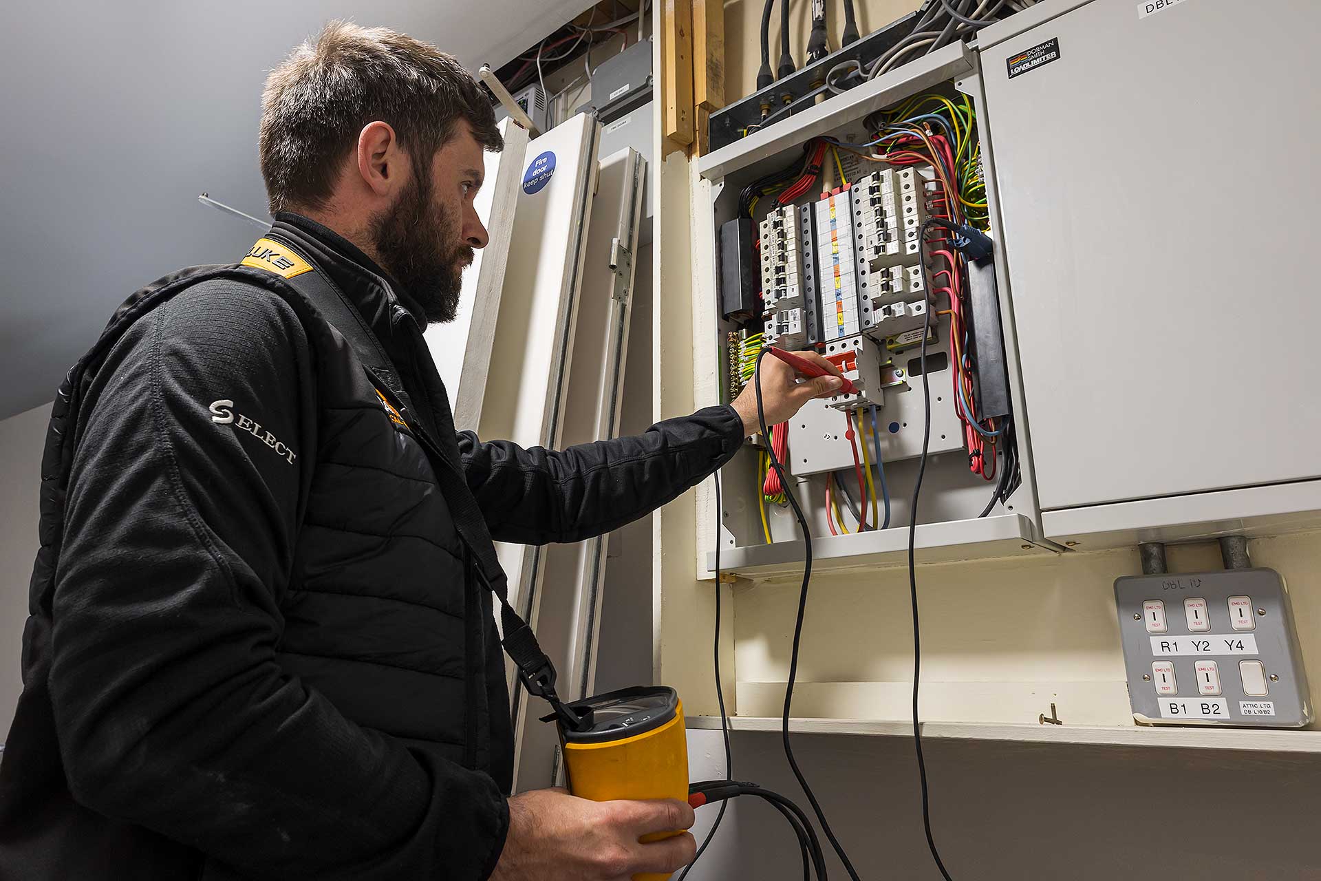 Electrician in Edinburgh carrying out EICR & PAT Testing Services for Businesses in Edinburgh