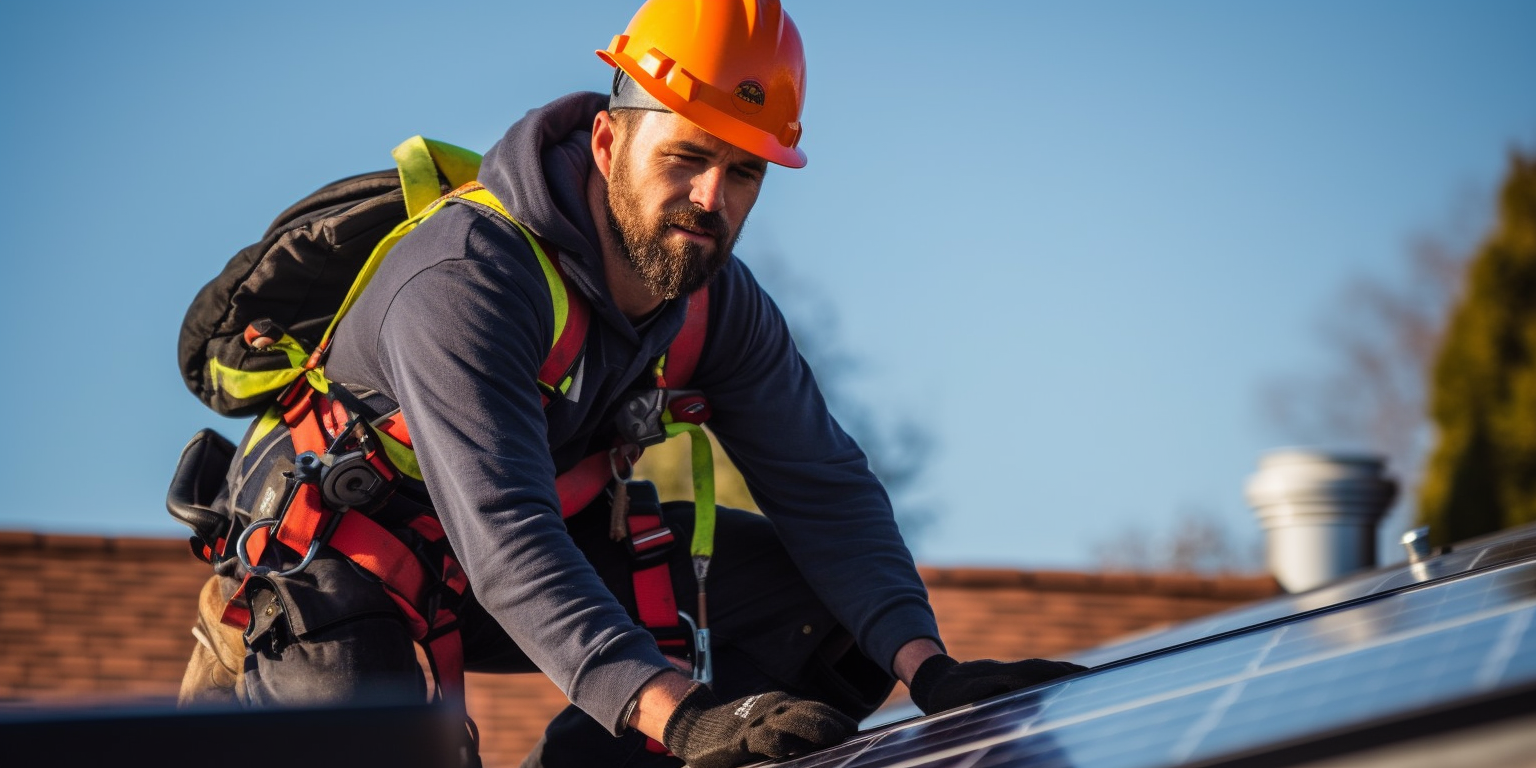 Electrician in Edinburgh carrying out Professional Solar Panel Installation for Reliable and Efficient Energy Generation